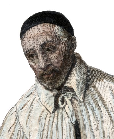 Portrait of Saint Vincent de Paul (1581-1660), priest of the Catholic Church by French School